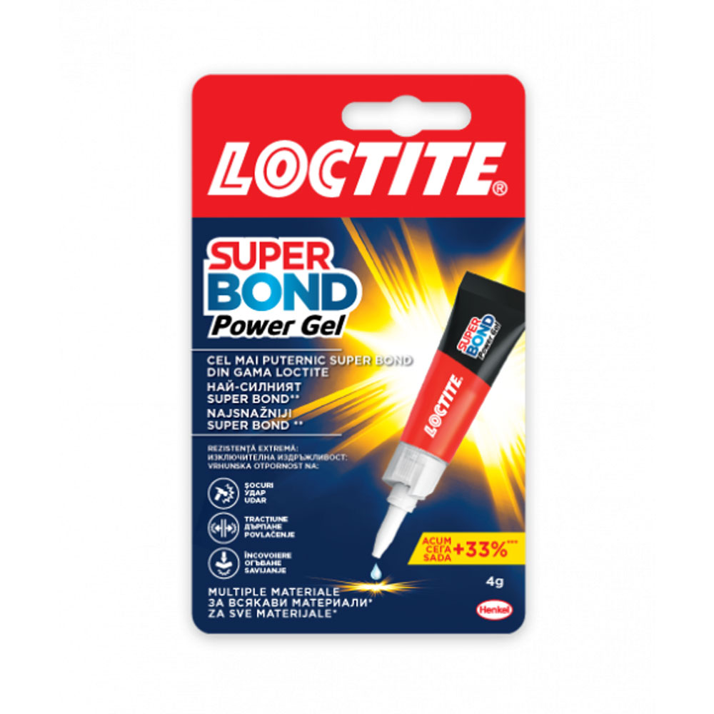 Loctite Super Bond Power Gel instant glue 4 gr