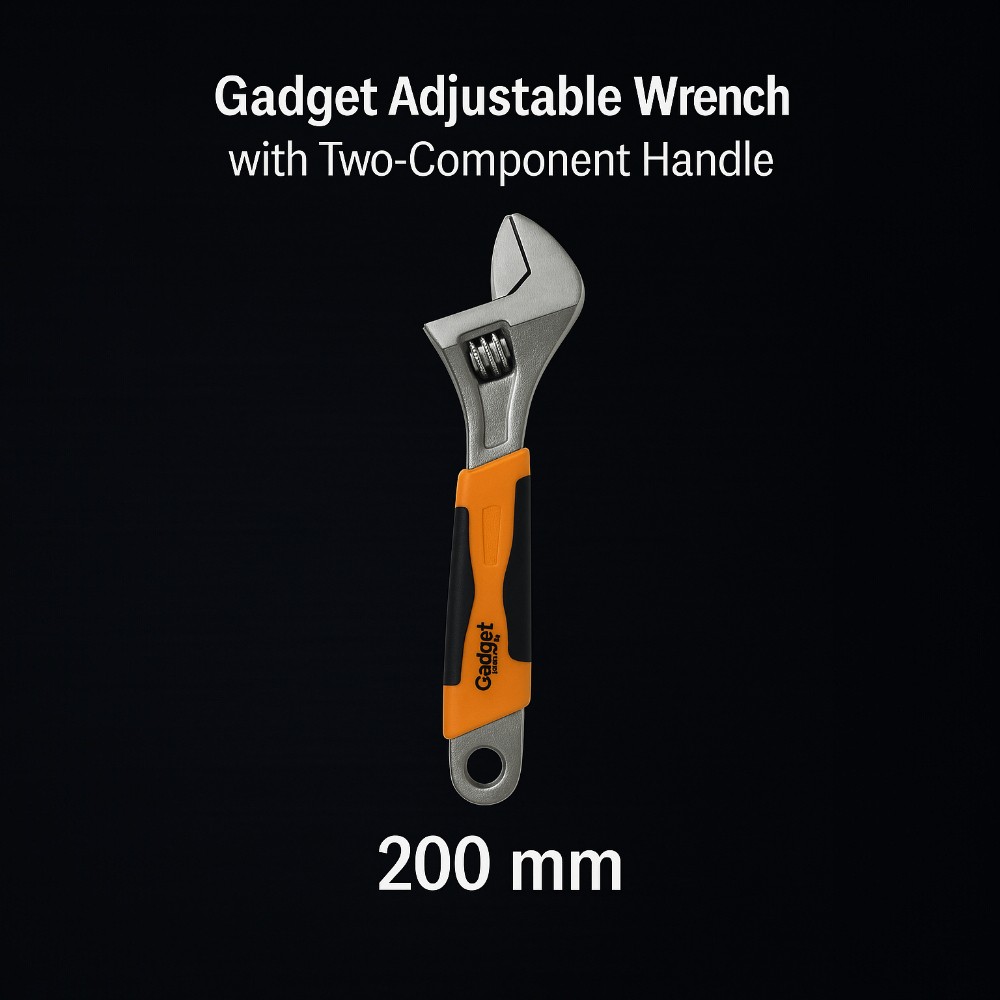 Gadget Adjustable Wrench with Two-Component Handle 200 mm - Image 3