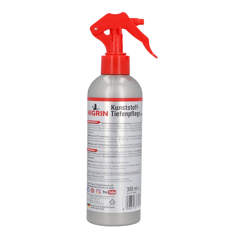 NIGRIN plastic deep care gloss 250 ml - Image 2