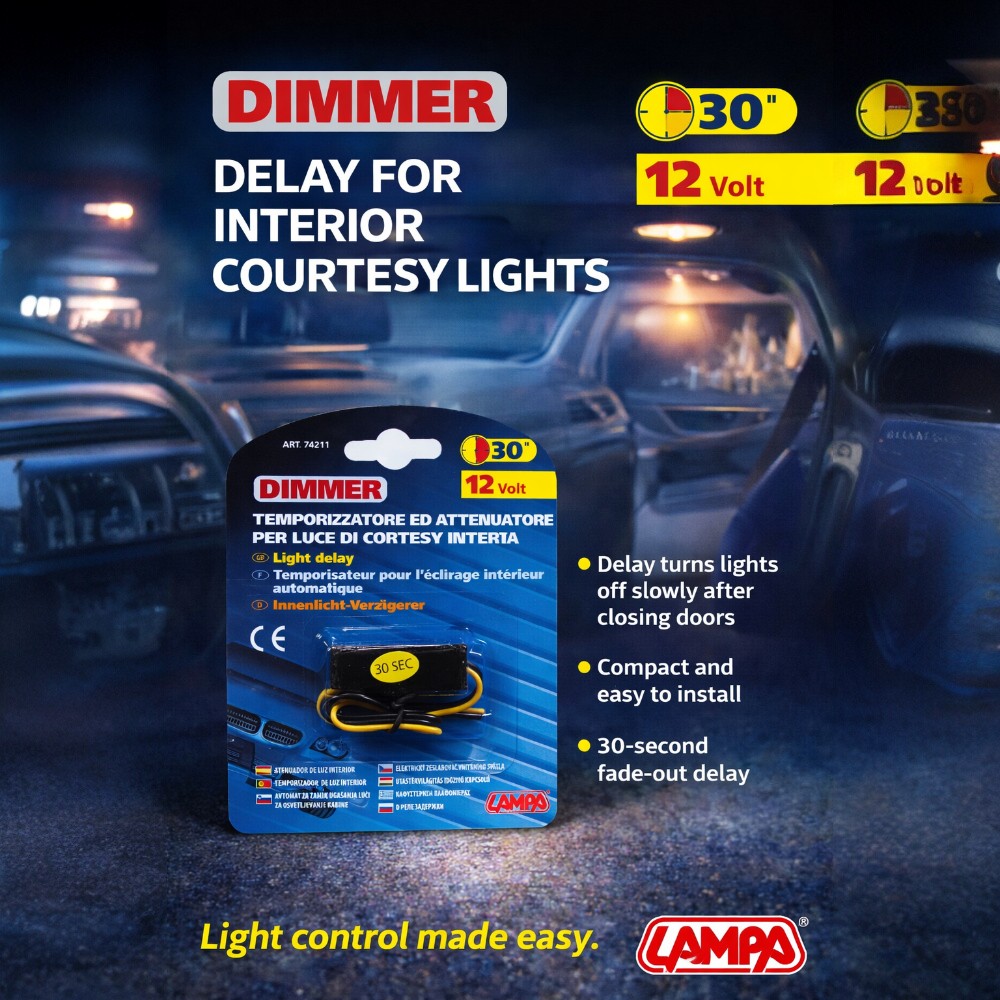 12V Dimmer Light Delay LAMPA - Image 2
