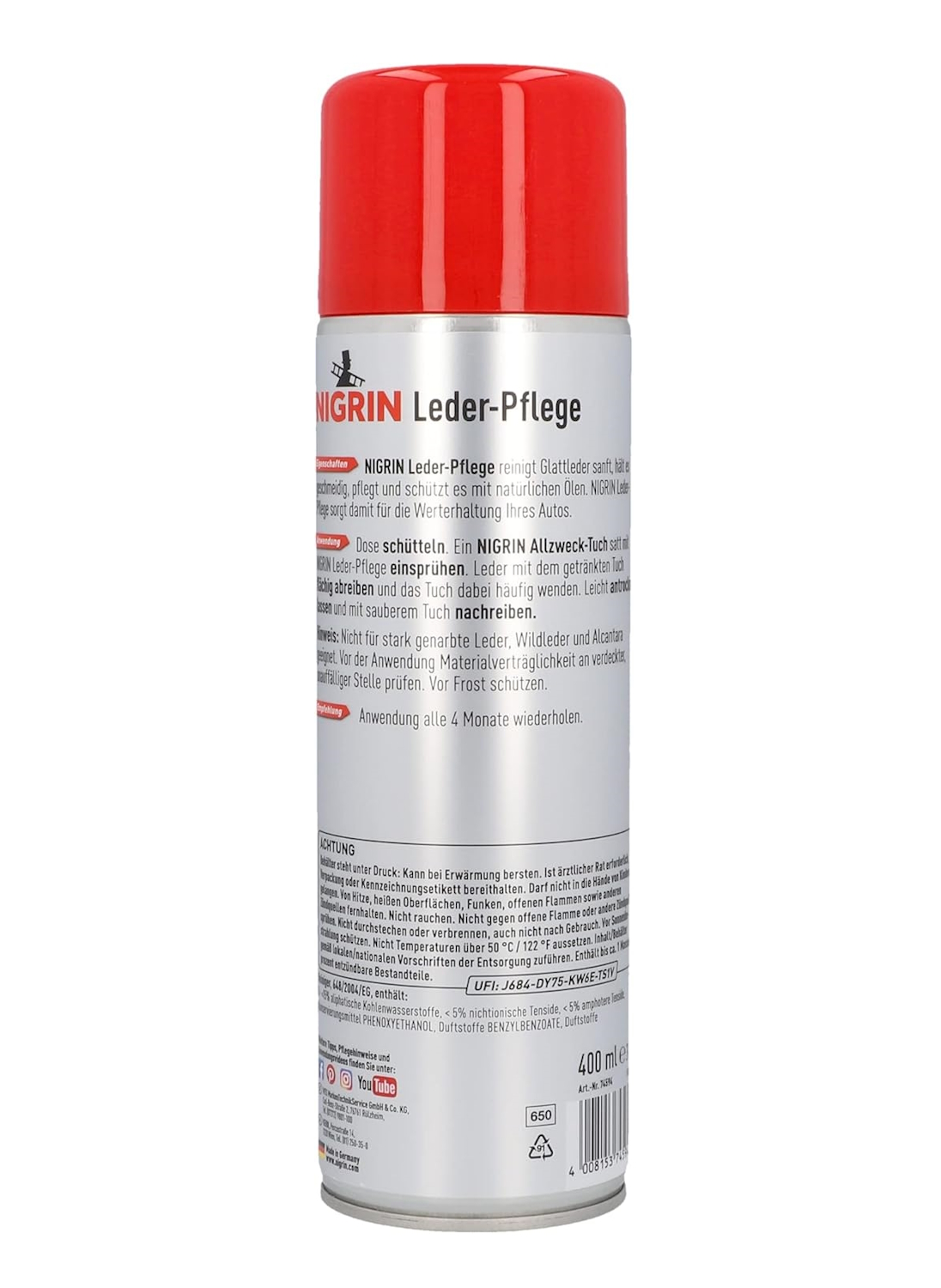 NIGRIN leather care 400 ml - Image 4