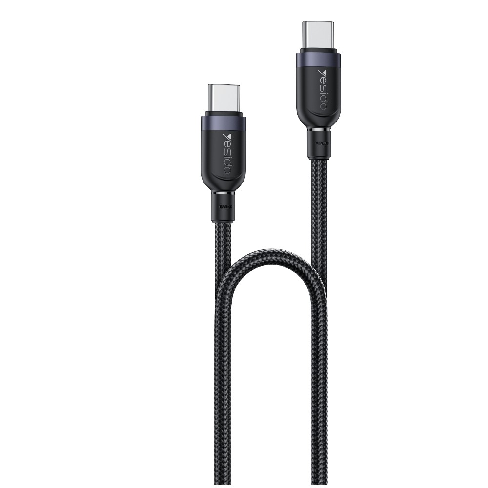 Дата кабел за телефон YESIDO USB Type-C към Type-C 120 см (max.60W/3А) 480Mbps